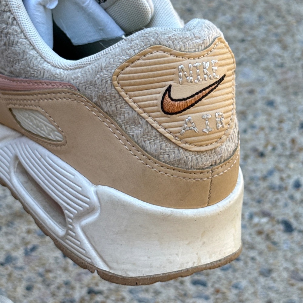 Nike Air Max 90 Sun Club Arctic Orange Sanded Gold Womens 10 DQ4016-100 Sneaker - Picture 7 of 12